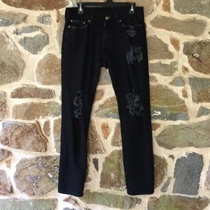 Abercrombie Distressed Slim Jeans